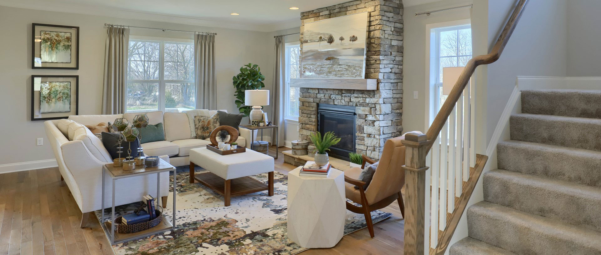 Spring Meadow Reserve Model Home Family Room